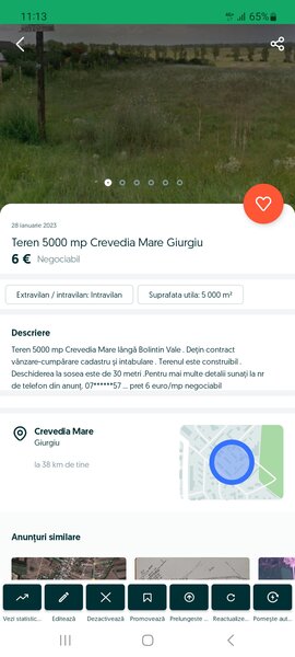 Crevedia Mare, langa Bolintin Vale,